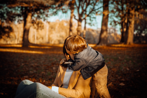 Juliana and her son Benjamin, photographed by Chris Auler.